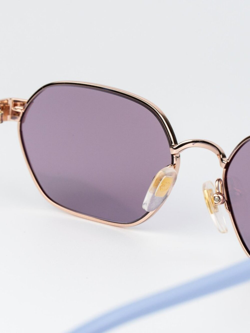 Gucci Women Sunglasses Rose Gold Lilac Oval GG1593S 004 NEW AUTHENTIC - Picture 8 of 13